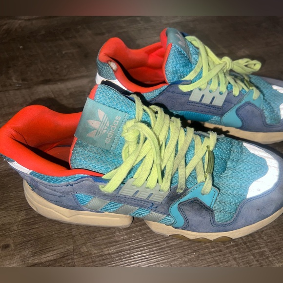 ADIDAS TORSION LIMITED EDITION MENS SIZE 10 CYAN SHOES - Picture 3 of 8